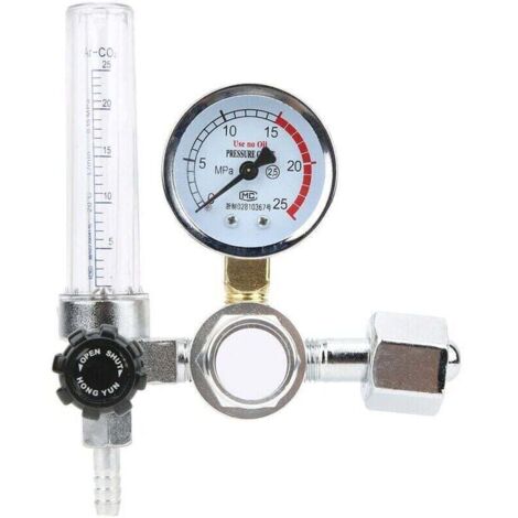 Régulateur de Débitmètre Argon-CO2-Mig-Tig, Argon CO2 Pressure Gauge, Argon CO2 Débitmètre Régulateur Manomètre Manomètre Soudeur Pièces Réducteur de pression