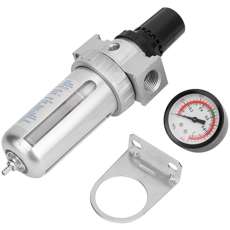 Eosnow Régulateur de filtre à eau pour compresseur d'air BSP 1/2" avec connexion de montage