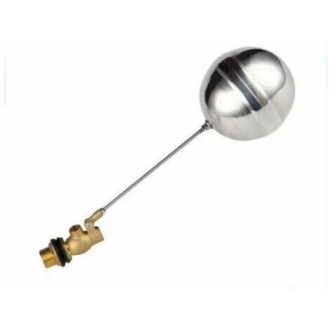 Régulateur de niveau de piscine-Capteur d'eau en laiton de robinet à flotteur d'eau en laiton de robinet à flotteur DN15 G1/2 pour robinet automatique de niveau d'eau de piscine