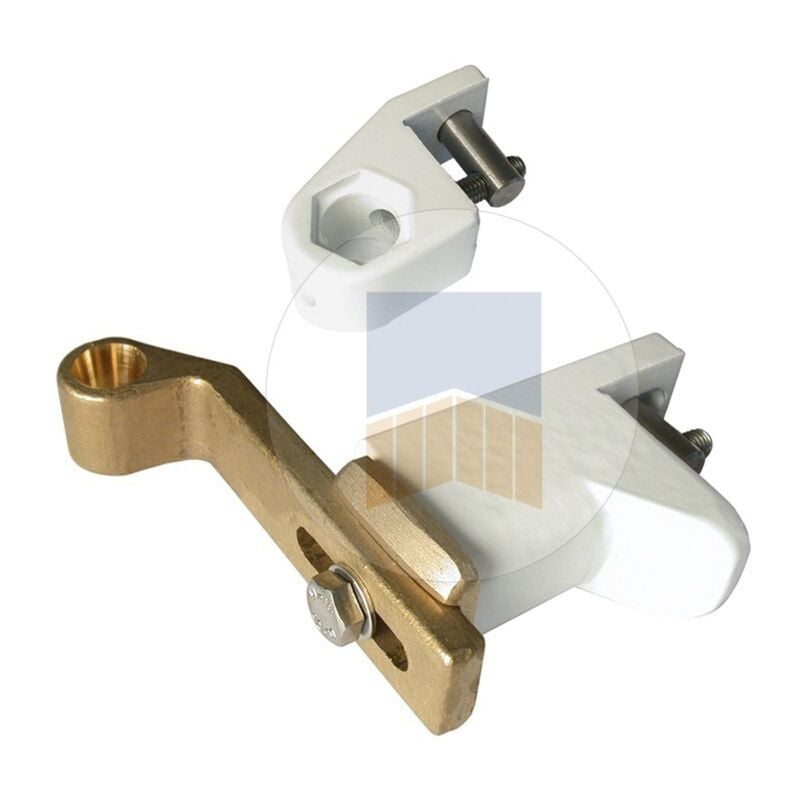 Régulateur de pente à visser pour pente de 12 à 17% Finition: Blanc Ral 9016 - Portac