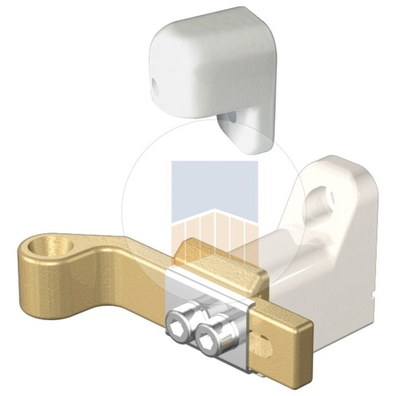 Régulateur de pente renforcé à visser avec fixation en applique pour pente de 12 à 17% Finition: Blanc Ral 9010 - Portac