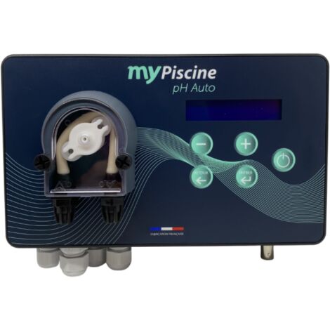 Régulateur de pH automatique pour piscine jusqu'à 150 m³ – Dosage précis pH- ou pH+ – Débit 1,6 L/h – Échelle 0 à 14 pH – Swimexpert