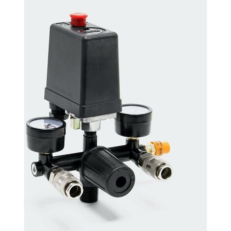 Régulateur de Pression avec pressostat pour compresseur Pressostat 2 afficheurs