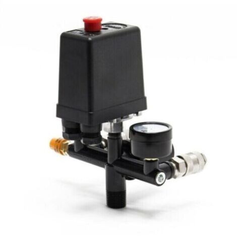 Régulateur de pression avec pressostat pour compresseur Pressostat 2 afficheurs