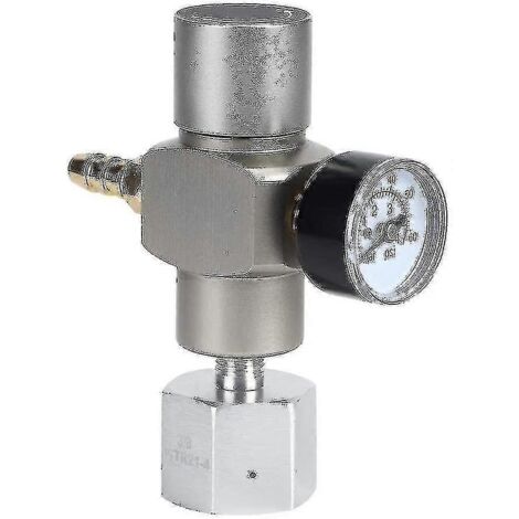 Régulateur de pression CO2 2024, mini régulateur de gaz CO2 2 en 1 avec manomètre et adaptateur 3/8" vers TR21.4 pour Sodastream tw