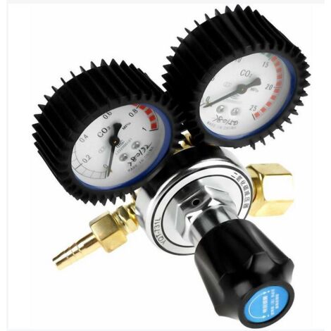 Régulateur de pression CO2, régulateur de bouteille de gaz CO2, réducteur de pression de soudage au dioxyde de carbone G5/8, pour le soudage au gaz, la découpe et d'autres processus