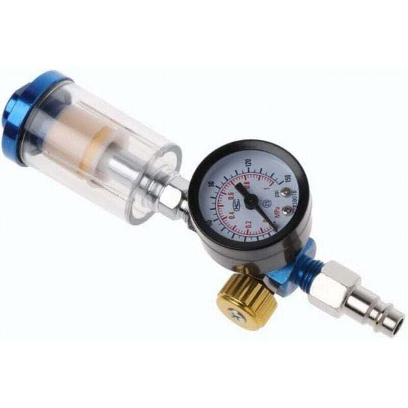Image of Régulateur de Pression d'Air avec Filtre à Eau et Manomètre pour Compresseur Aérographe