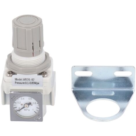 Régulateur de Pression d'Air avec Manomètre G1/4 pour Outils Pneumatiques et Compresseur 1‑8.5 Bar
