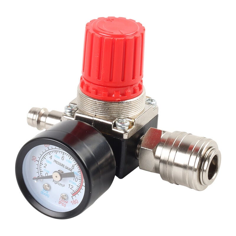 Régulateur de pression d'air valve pneumatique 1/4, détendeur pneumatique valve, vanne de régulation de pression pour compresseur d'air