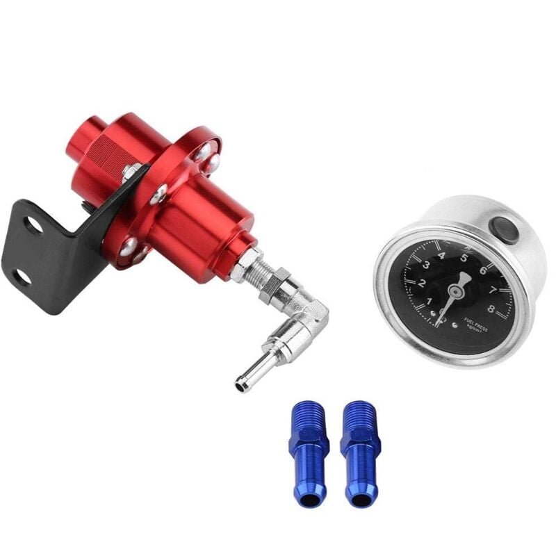 Aougo - Régulateur de Pression de Carburant en Alliage D'aluminium, Véhicule de Voiture Régulateur de Pression de Carburant Réglable fpr