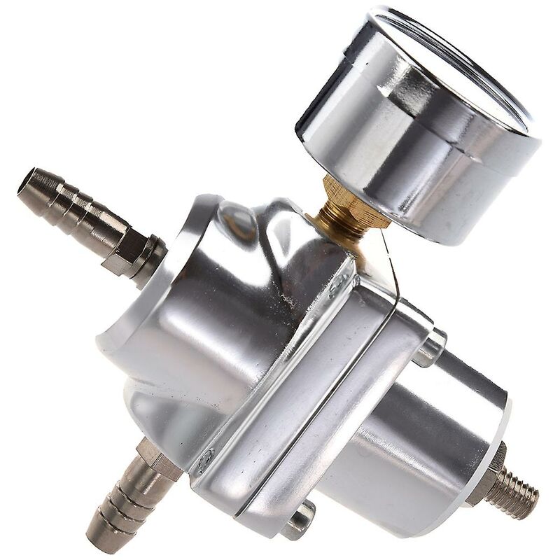 Hyy Ar - Régulateur de pression de carburant réglable universel pour voiture avec jauge argent