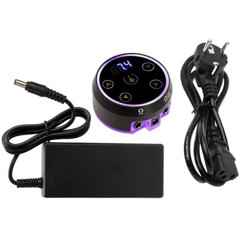 Régulateur de Puissance pour Machine à Tatouage avec Affichage LED - Transformateur Beauté - Prise EU