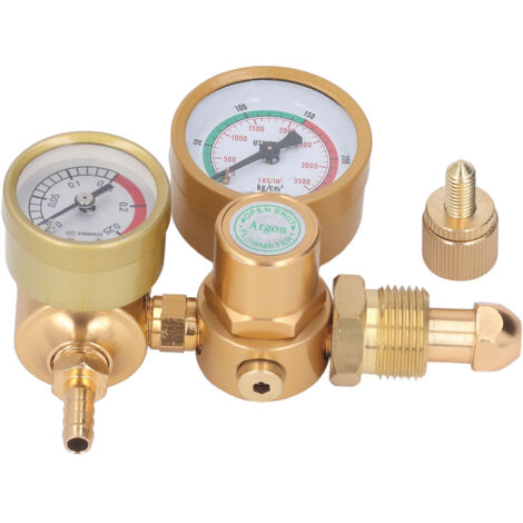 Régulateur de soudage au gaz, jauge Argon CO2, débitmètre TIG MIG, cylindre 4500psi, réducteur de pression, sortie 1/4 po, 6,605 GPM