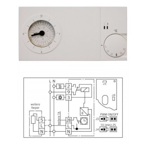 Régulateur de température ambiante à horloge Vaillant