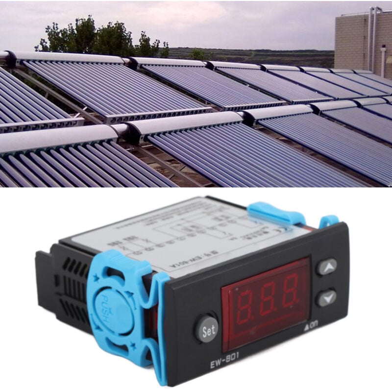 Rapanda - Régulateur de température, chauffe-eau solaire EW-801A différence de température solaire régulateur de température de démarrage table de