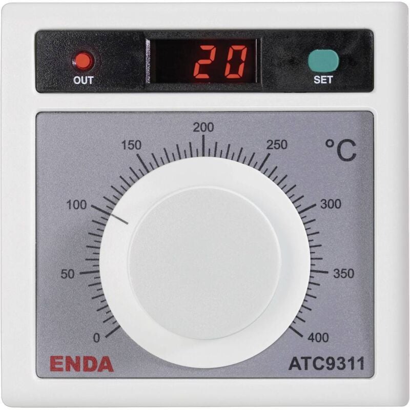 Enda ATC9311-FE-400-230 Régulateur de température J 0 à +400 °C Relais 2 A (L x l x H) 50 x 96 x 96 mm
