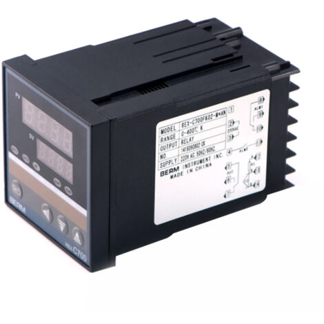 Régulateur de température intelligent REX-C700FK02-MAN, affichage numérique 0-400 °C, sortie relais de type K