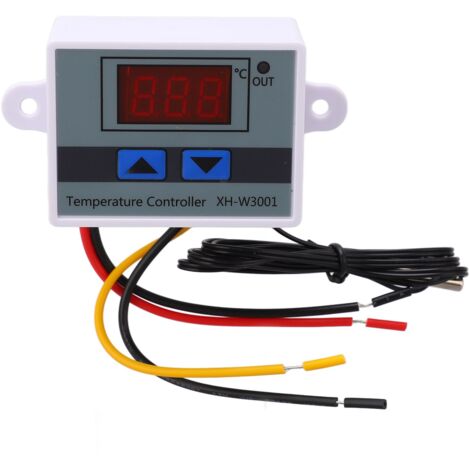 Régulateur de Température Numérique -50℃ à 110℃ avec Affichage Digital, Thermostat 1500W 100-220V pour Contrôle Précise