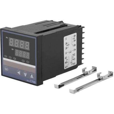 Régulateur de température numérique PID REX-C700 0-400 °C, entrée thermocouple, sortie relais 220 V