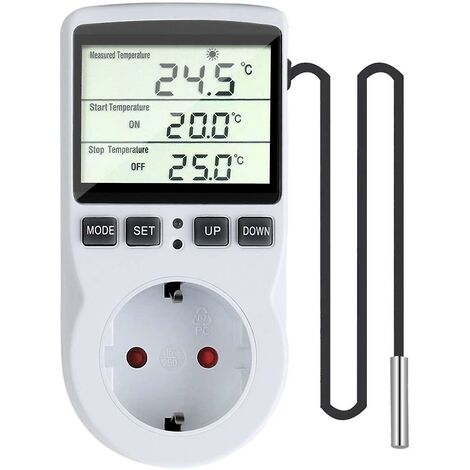 Régulateur de température numérique Prise Thermostat EU-PLUG