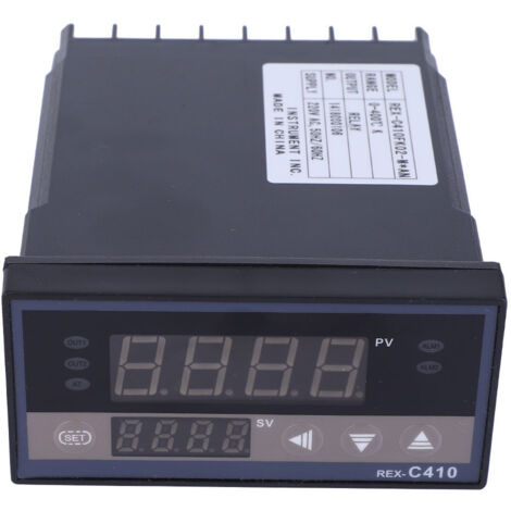 Régulateur de température numérique REX C410 avec sortie relais réglable, thermostat AC220V