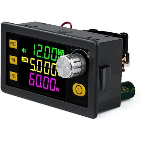 Régulateur de tension 12V DC Step down converter Step up convertisseur 12V 5V, dc 6-36V à 0-36V 120W 6A VA couleur LCD module de charge solaire puissance régulateur protection (SK120)