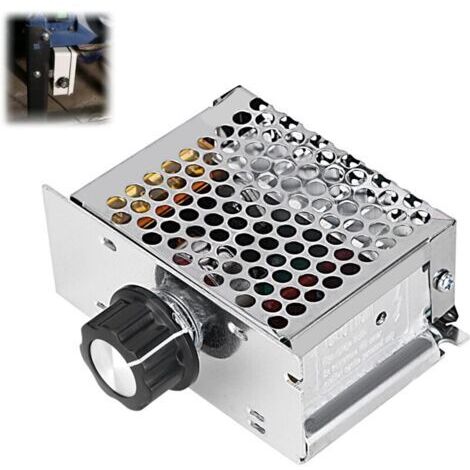 Régulateur de Tension AC 4000 W Régulateur de Vitesse pour Moteur électrique variateur 220 V, régulateur Vitesse Moteur pour Moteur à brosses
