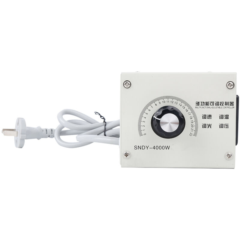 Régulateur de tension électronique, contrôleur de vitesse de tension AC 220 V prise CN 4000 W pratique pour outil de moteur de ventilateur