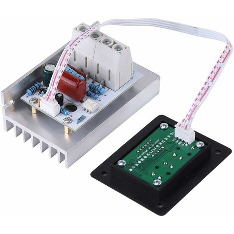Régulateur de Vitesse 10000W AC 220V 80A SCR Régulateur de Tension Numérique Variateur de Contrôle de Vitesse Thermostat pour Moteur