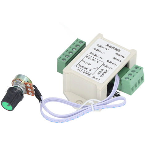 Régulateur de Vitesse 4 Fils pour Ventilation Industrielle, Contrôle de Chaleur et Refroidissement (FC-D005-S000 5V)
