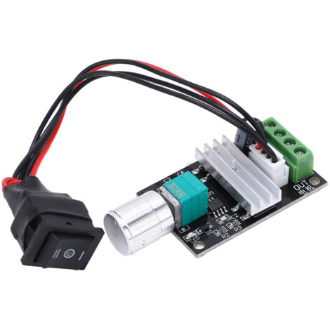 Régulateur de Vitesse PWM 6V‑28V DC 3A avec Commutateur de Rotation CW/CCW