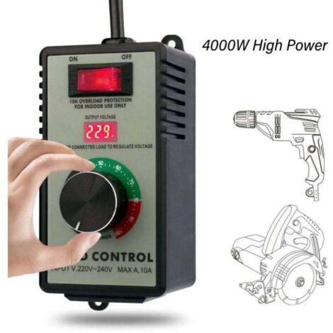 Régulateur de Vitesse, Régulateur D'affichage Numérique électronique, Adapté Pour Perceuse à Main/polisseuse/ventilateur, Commutateur de Contrôle de Vitesse En Continu