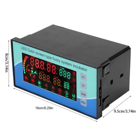 Régulateur Intelligent d'Incubateur Microcontrôleur avec Affichage LCD et Thermostat Hygrostat Automatique pour Poules Pigeons Oiseaux