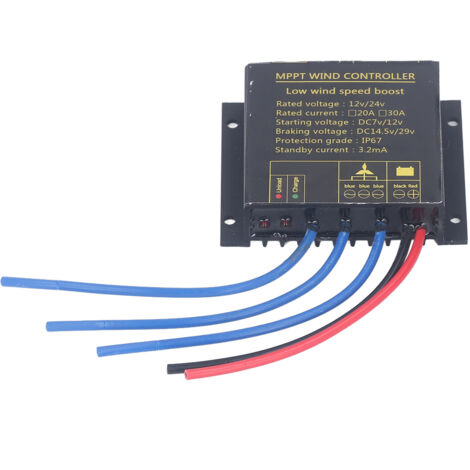 Régulateur MPPT Éolien 12V/24V IP67 pour Éolienne 100W à 600W
