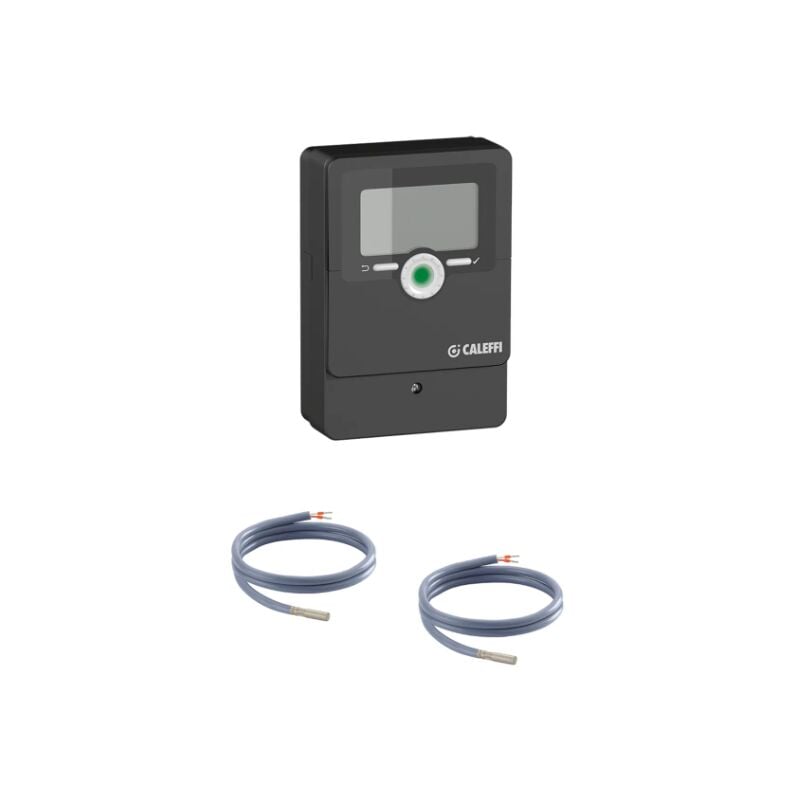 Caleffi - Régulateur numérique avec synoptique fonctionnel pour le chauffage et le refroidissement 161010 Noir