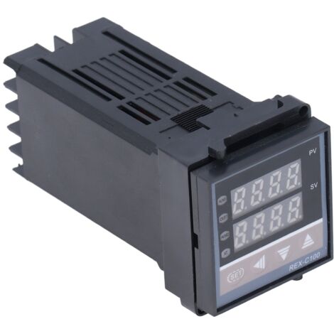 Régulateur PID de température digital intelligent thermostat K type REX-C100FK02-MxAN DA AC220V