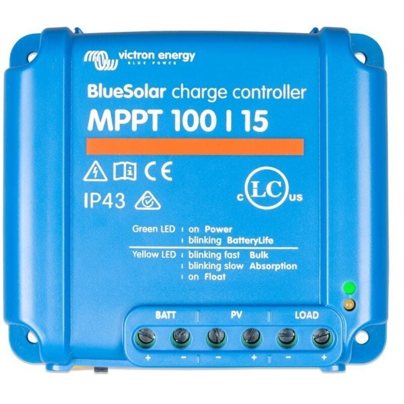 Victron - Régulateur solaire 15A 12/24V BlueSolar mppt 100/15