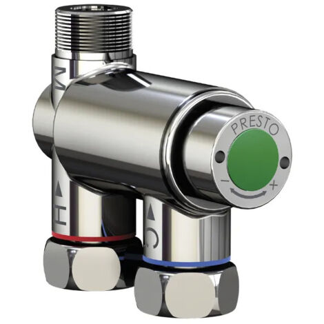 Régulateur thermostatique avec arrivées parallèles.