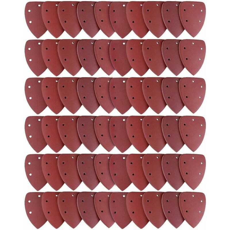 DEESSE SHOP - Lot de 60 feuilles abrasives, papier abrasif 40/60/80/100/120/180/240/320/400/800 Idéal pour ponceuse polyvalente