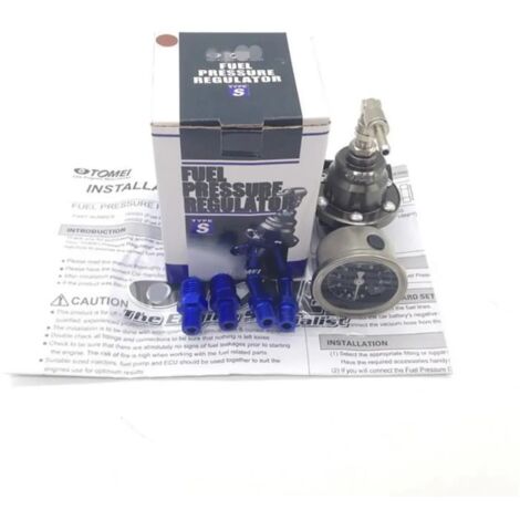 Régulateur universel de pression de carburant, type tomei, réglable, avec jauge et instructions,Violet