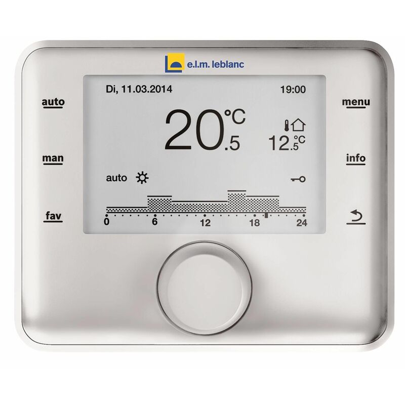 Elm Leblanc - Régulation chaudière murale - Régulation d'ambiance multi-circuit cw 400 - Régulateur d'ambiance multi-circuit cw 400
