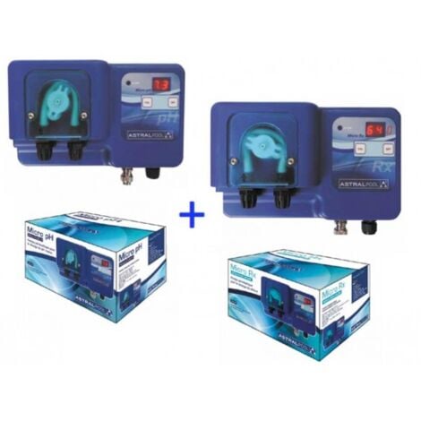 Régulation piscine - Pack pompes doseuses Micro pH + Micro RX de Astralpool