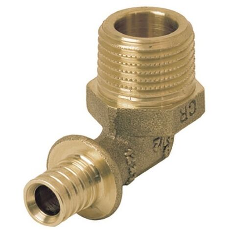 Rehau 137623-001 - Coude 90° fileté m‚le 25-3/4M en laiton