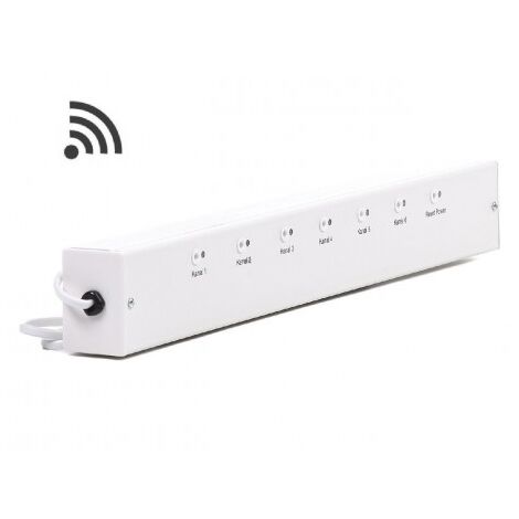 Rehau – Récepteur radio 6 canaux pour régulation plancher chauffant eau chaude – Prêt à brancher 230V – Fonction maître/esclave – Test de vanne