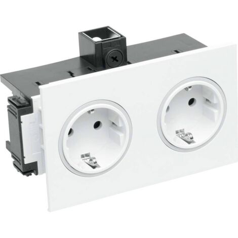rehau SIGNA IN prise électrique double blanc 16 A 250 V