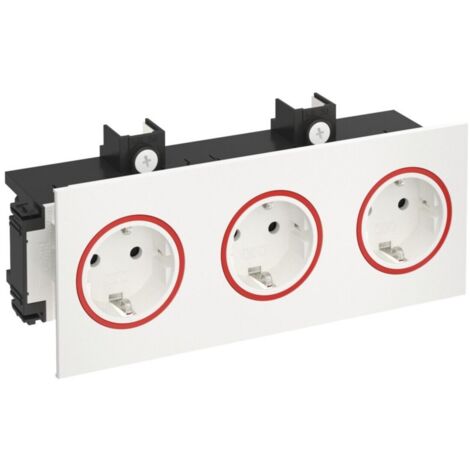 Rehau Steckdose 3-fach SIGNA IN rws BRK 3STD rws/rt