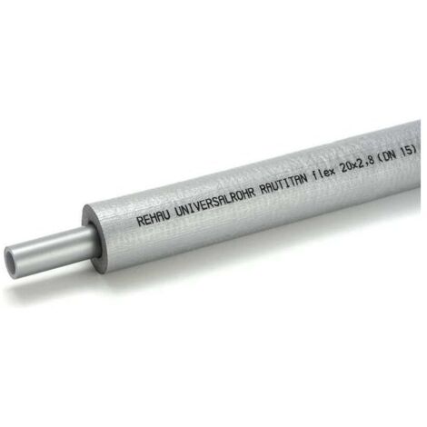 Rehau Universalrohr Rautitan flex 16x2,2mm, Bund 25m, in runder Dämmung 26mm