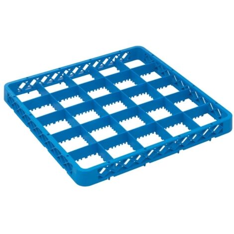 Réhausse Casier de Lavage 500 x 500 x 45mm - 25 Compartiments - Bleu - Matériel CHR Pro