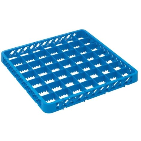Réhausse Casier de Lavage 500 x 500 x 45mm - 49 Compartiments - Bleu - Matériel CHR Pro