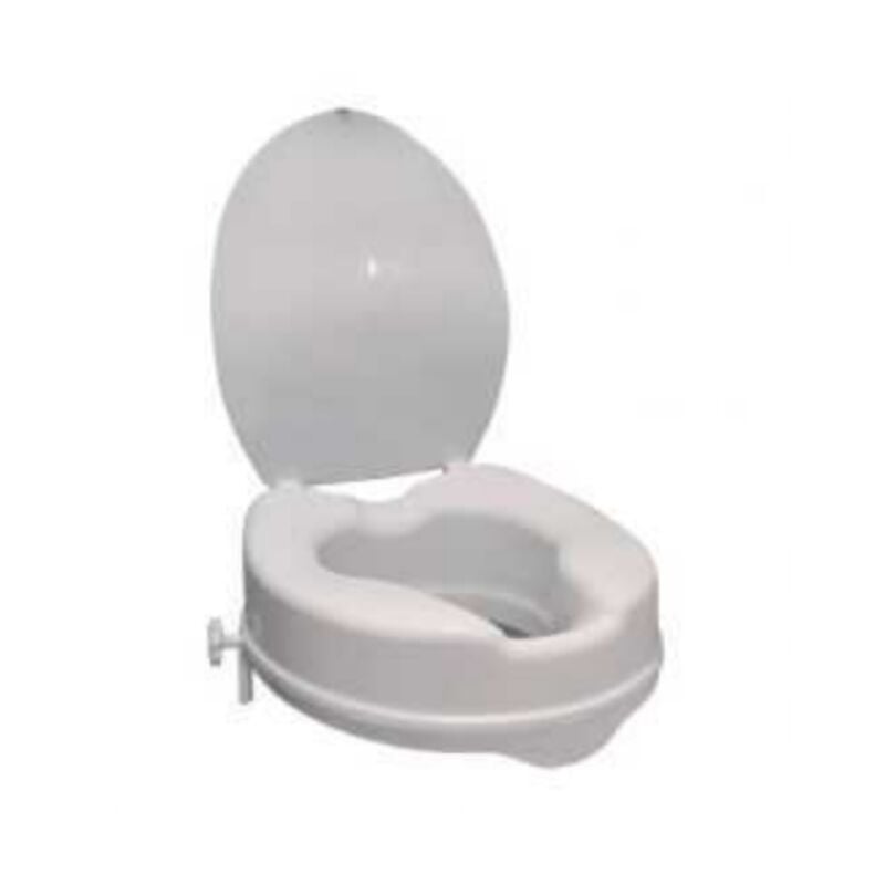 Pellet - Réhausse wc pmr plastique blanc avec abattant 10 cm